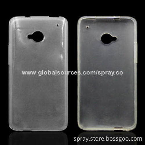 TPU Mobile Phone Case Covers, Suitable for HTC One M7, Different Colors Available